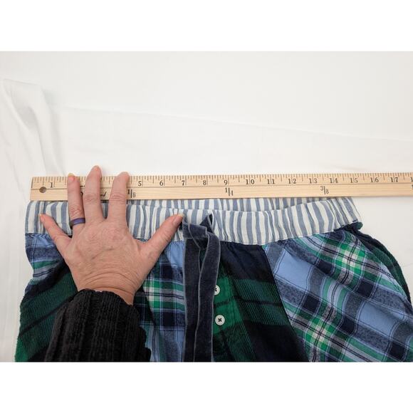 Aerie Lounge Pants Women's Large Patchwork Pockets Flannel Material Sleep Comfy - Picture 6 of 9
